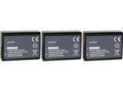 Battery for Canon LP E10 3 Pack Replacement Battery