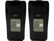 Battery for Motorola NNTN4496 2 Pack Replacement Battery