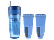 Zero Water Tumbler Portable Travel 26 Ounce Bottle W Filter 2 Pack New