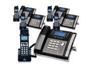 RCA ViSYS 25424RE1 H5401RE1 5 Pack GE RCA Cordless Corded Phone System