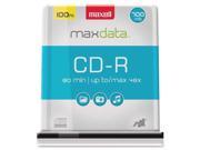 MAXELL MXLCDR80100SM Wholesale CASE of 10 Maxell Branded Surface CD R Discs Spindle CD R 80 Min 700MB 48X Branded 100 PK