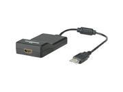 Manhattan Products 151061B Manhattan USB 2.0 to HDMI Adapter Easily Converts USB Video 151061