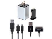 iSound DRM2149M iSound 4 in 1 Combo Charger Pack for most USB and Apple mobile devices