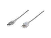 Manhattan Products ICI336314W Manhattan A Male to A Female USB 2.0 Cable 6ft