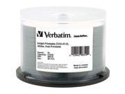 Verbatim VER98319B Verbatim DVD R DL 8.5GB 8X DataLifePlus White Hub InkJet Printable 50 Disc Spindle 98319