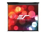 Elite Screens M113UWS1B Elite Screens 113 Inch 1 1 Manual Pull Down Projector Screen 80 Hx80 W