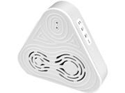 Tri Way Clear Sound Bluetooth Wireless Waterproof Shower Speaker Hands Free Speaker phone W AUX IN White Color