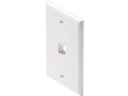 Steren Electronics 310 201WH 10 Steren Keystone Wall Plate 1 x Total Number of Socket s White