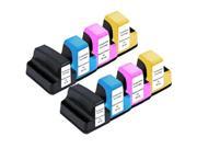 Color Bundle Ink for HP C8721WN 2 Pack Replacement Ink