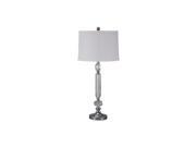 Tajo Clear Silver Finish Crystal Table Lamp L428014 Tajo Clear Silver Finish Crystal Table Lamp