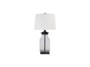 Sharolyn Transparent Silver Finish Glass Table Lamp L430144 Sharolyn Transparent Silver Finish Glass Table Lamp