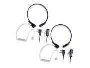 Midland AVPH8 Action Throat Microphone Headset Works w GMRS FRS Radios 2 Pack