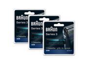 Braun 32B 3 Pack Series 3 Replacement Foil and Cutter Head Cassette 32B