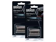 Braun 52B 2 Pack Replacement Foil and Cutter Pack