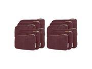 Heritage Set of 12 Pouches 3 Wine and 3 Indigo and 3 Pewter and 3 Oatmeal Heritage Set of 3 Pouches