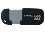 Dane Elec Y69655M Dane Elec 8 GB USB 2.0 Flash Drive DA ZMP 08G CA N4 R Black