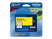 Brother TZE661Y Brother Laminated Black on Yellow 1 1 2 Inch Tape