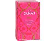 Pukka Herbal Teas Love Organic Rose Chamomile and Lavender Tea Caffeine Free Case of 6 20 Bags Herbal Tea