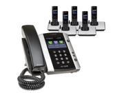 Polycom VVX 500 2200 44500 025 w 5 Wireless Handsets VVX 500 Business Media Phone
