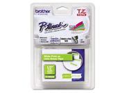Brother TZeMQG35M Brother White on Lime Green 12mm 0.47 Inches Laminated Tape TZeMQG35 Retail Packaging