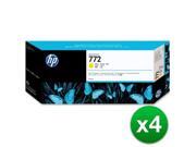 HP 772 300ml Yellow DesignJet Ink Cartridge (4-Pack) Ink Cartridge HP 772 300ml Yellow DesignJet Ink Cartridge (4-Pack) Ink Cartridge