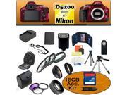 Nikon D5200 24.1 MP Digital SLR Camera Red Body Kit Including our Ultimate Accessory Package