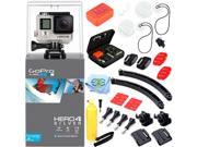 GoPro Hero 4 Silver Ultimate Surf kit includes surfboard mounts arm mounts floating handle and more!