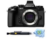 OLYMPUS OM D E M1 Black 16.3 MP 3.0 1037K Touch LCD Micro Four Thirds Interchangeable Lens system Camera Body w SSE exclusive cleaning cloth and lens cleanin