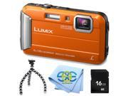 Panasonic Lumix DMC TS30 Tough Digital Camera with rugged gripster tripod 16GB SD memory card and exclusive SSE cleaning cloth