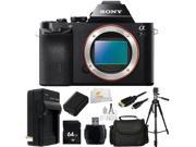 Sony Alpha a7R ILCE 7R B ILCE 7R ILCE 7 Compact Full Frame Mirrorless Camera Body Only 64GB Bundle 9PC Accessory Kit. Includes 64GB Memory Card Reader E