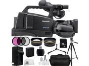 Panasonic AG HMC80 3MOS AVCCAM HD Shoulder Mount Camcorder 23PC Accessory Kit. Includes 16GB Memory Card High Speed Memory Card Reader Replacement VW VBG6 B
