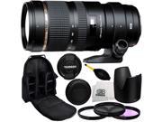 Tamron SP 70 200mm f 2.8 Di VC USD Zoom Lens for Nikon with 77mm 3 Piece Filter Kit UV FLD CPL Dust Blower Lens Backpack Microfiber Cleaning Cloth