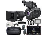 Sony PXW FS7M2 4K XDCAM Super 35 Camcorder Kit with 18 110mm Zoom Lens and Atomos Ninja Flame 11PC Accessory Bundle – Includes 2x Replacement Batteries 160 LE