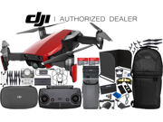 DJI Mavic Air Drone Quadcopter (Flame Red) 1-Battery 2x 64 GB Memory Ultimate Bundle