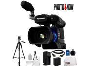 Panasonic AG AC8PJ Shoulder Mount Video Camera with 3 Inch LCD Black With Essentials Bundle