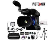 Panasonic AG AC8PJ Shoulder Mount Video Camera with 3 Inch LCD Black With Professional Bundle
