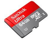 SanDisk 64GB Micro SDHC Flash Card w Adapter Model SDSDQUA 064G