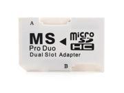 NEON MicroSD or microSDHC to Memory Stick PRO Duo adapter. Dual slot adapter for 2 Micro Cards Model NEODUO2xAD