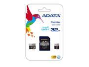 ADATA 32GB Premier SDHC Class 10 UHS 1 30MB S Memory Card. Model ASDH32GUICL10 R