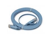 NEON Network Cable CAT6 RJ45 UTP Flat Snagless 30ft Blue. Model Cat6e 10m LBLSN