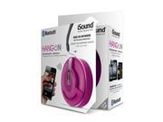 ISOUND Hang On Bluetooth Rechargeable Speaker Speakerphone for Phones Tablets Laptops other Audio Devices Pink. Model ISOUND 5299