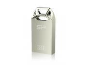 Silicon Power 32GB Silicon Power Touch T50 Zinc Alloy Compact USB Flash Drive Champagne Edition Model SP032GBUF2T50V1C
