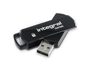 Integral 32GB Secure 360 Encrypted USB3.0 Flash Drive 256 bit AES Encryption Model INFD32GB360SEC3.0
