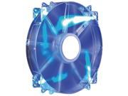 Cooler Master MegaFlow 200 Sleeve Bearing 200mm Blue LED Silent Fan for Computer Cases Model R4 LUS 07AB GP