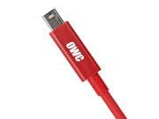 OWC 2.0 Meter 78 Thunderbolt Cable Red. Model OWCCBLTB2MRDP