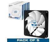 ARCTIC F12 PWM PST Value Pack 5pc Standard Low Noise PWM Controlled Case Fan with PST Feature Model ACFAN00062A