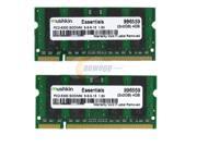 Mushkin Enhanced 4GB 2 x 2GB Essentials DDR2 PC2 5300 667MHz 200 Pin Laptop Memory Model 996559