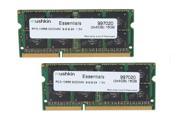 Mushkin Enhanced 16GB 2 x 8G Essentials DDR3 PC3 10666 1333MHz 204 Pin Laptop Memory Model 997020