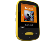 SanDisk 4GB Clip Sport 1.44 MP3 Player Color Yellow Model SDMX24 004G A46Y