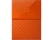 Western Digital 1TB My Passport Portable Hard Drive USB 3.0 Color Orange Model WDBYNN0010BOR WESN
